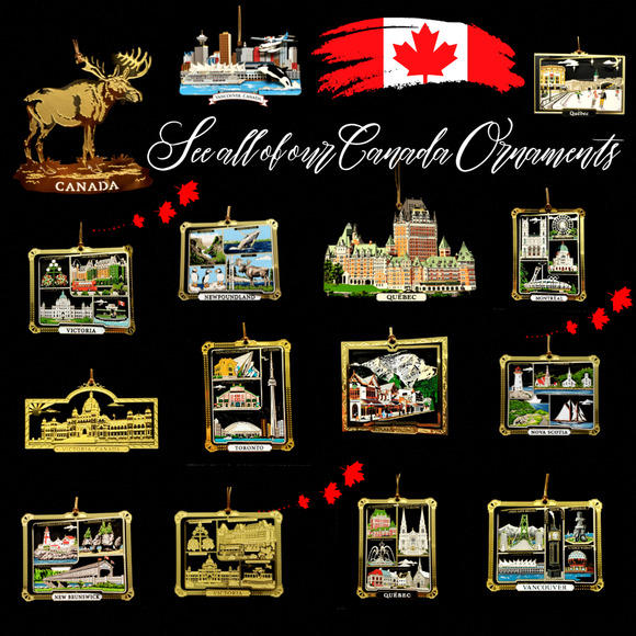 Canada Ornament Brass Victoria Parliament Bldg British Columbia - Picture 4 of 7